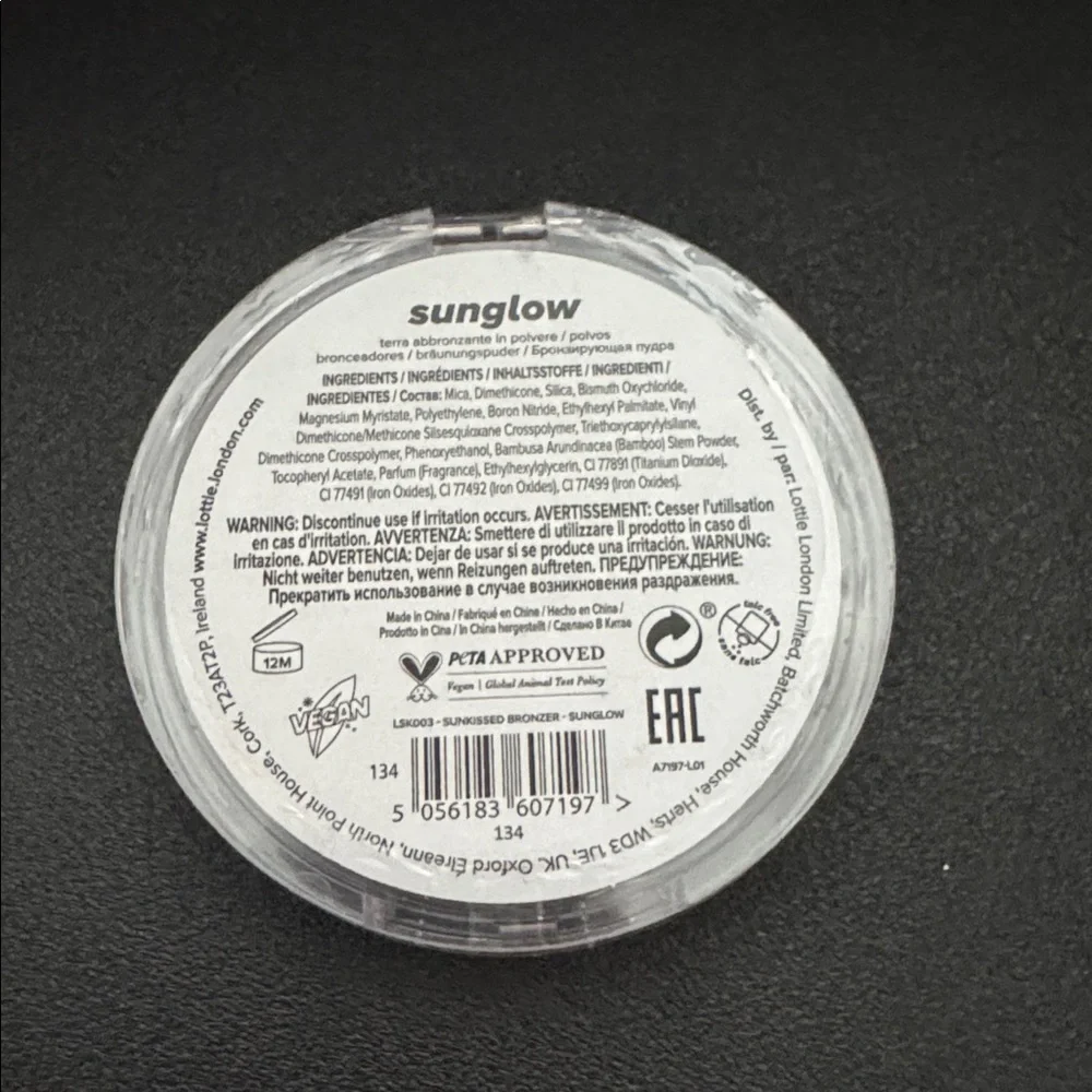 Lottie London Sunkissed Baked Bronzer - Sunglow‎